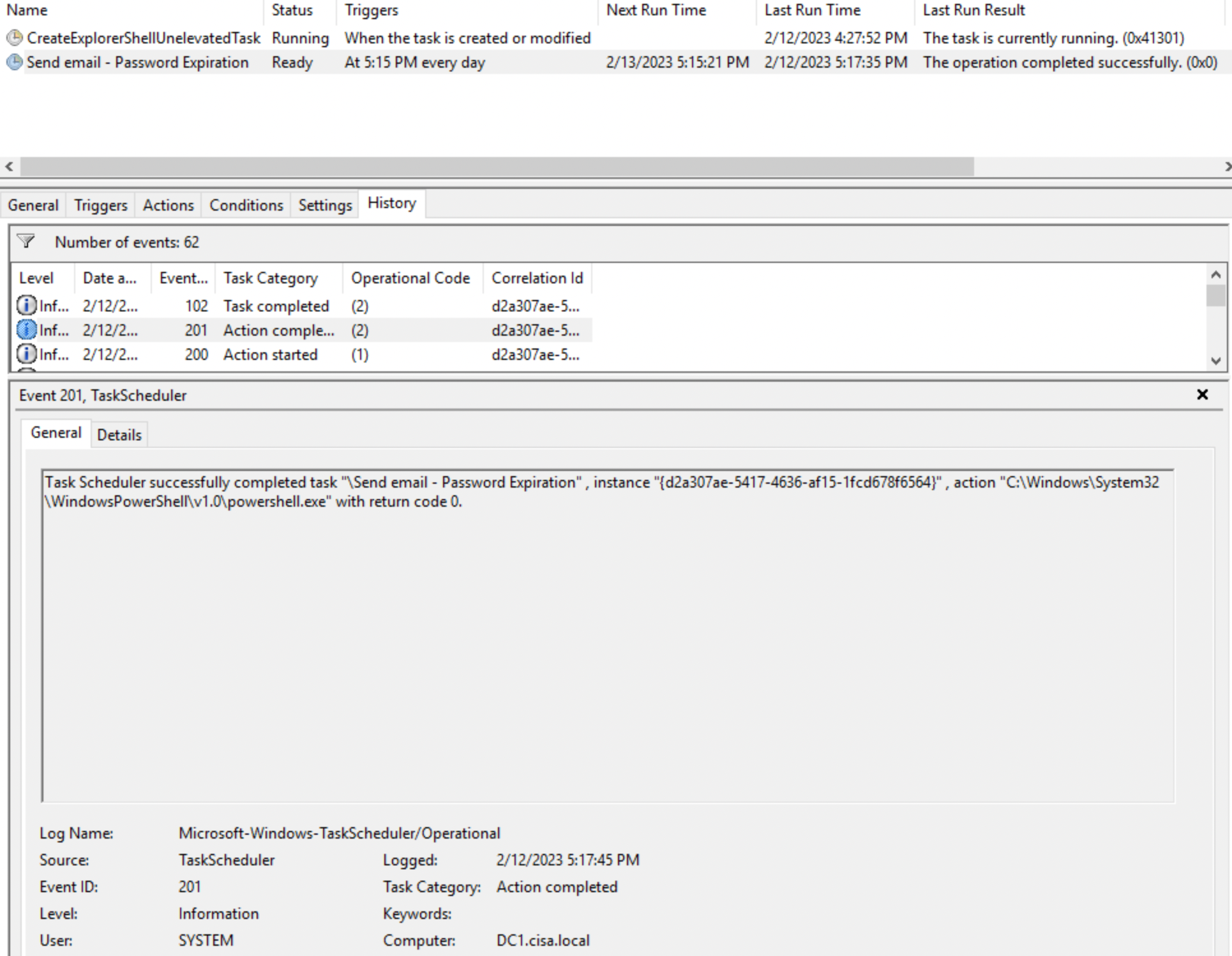Send email notification before active directory password expired tung le